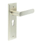 Burlington Kensington Door Handle Euro Backplate by Burlington By Frelan