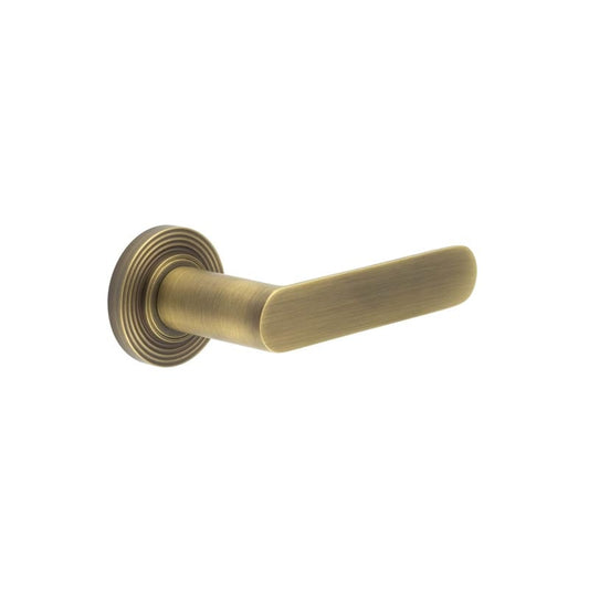 Burlington Kensington Door Handles On Reeded Rose by Burlington By Frelan