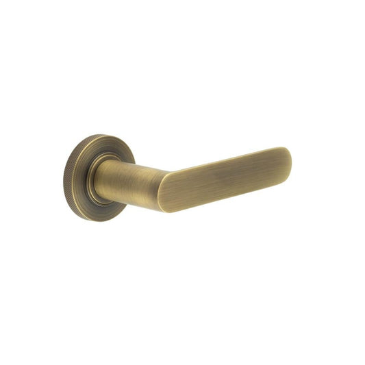 Burlington Kensington Door Handles On Knurled Rose by Burlington By Frelan