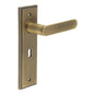 Burlington Kensington Door Handles Lock Backplate by Burlington By Frelan