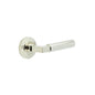 Burlington Westminster Door Handles On Chamfered Rose by Burlington By Frelan