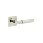 Burlington Westminster Door Handles On Square Plain Rose by Burlington By Frelan