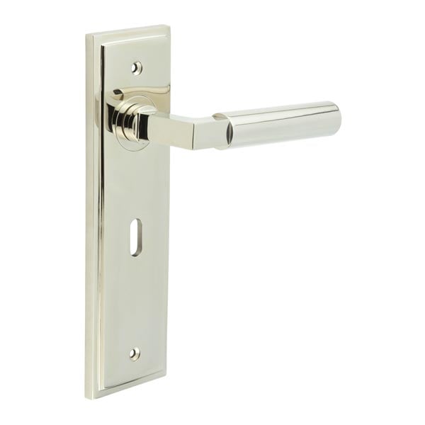 Burlington Westminster Door Handle Lock Backplate by Burlington By Frelan