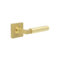 Burlington Westminster Door Handles On Square Plain Rose by Burlington By Frelan