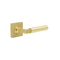 Burlington Westminster Door Handles On Square Plain Rose by Burlington By Frelan