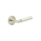 Burlington Westminster Door Handles On Plain Rose by Burlington By Frelan
