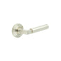 Burlington Westminster Door Handles On Chamfered Rose by Burlington By Frelan