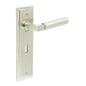 Burlington Westminster Door Handle Lock Backplate by Burlington By Frelan