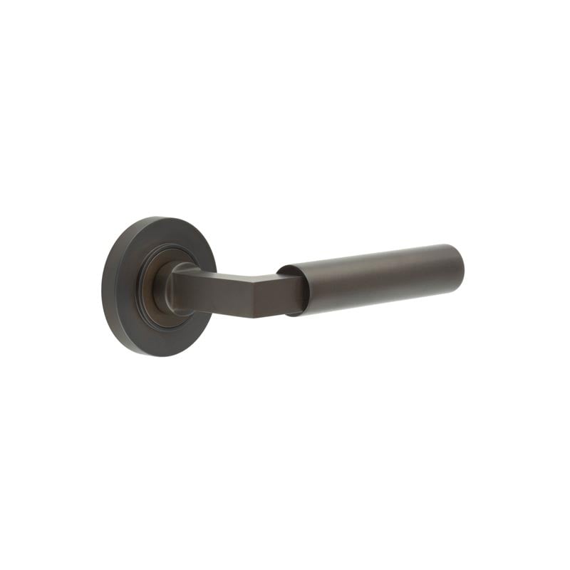 Burlington Westminster Door Handles On Plain Rose by Burlington By Frelan