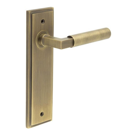 Burlington Westminster Door Handle Latch Backplate by Burlington By Frelan