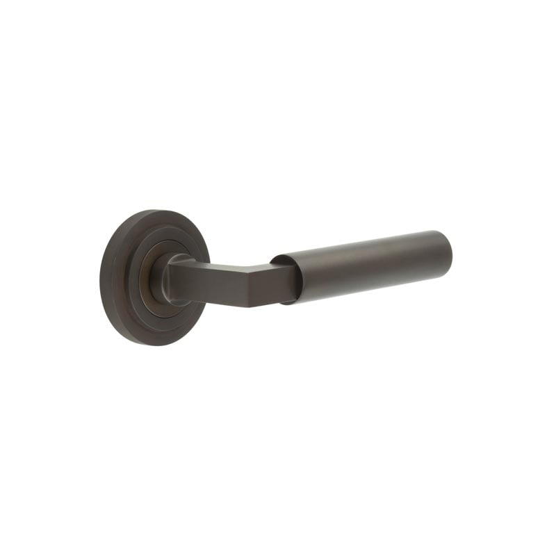 Burlington Westminster Door Handles On Stepped Rose by Burlington By Frelan