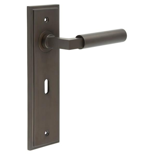 Burlington Westminster Door Handle Lock Backplate by Burlington By Frelan