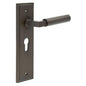 Burlington Westminster Door Handle Euro Backplate by Burlington By Frelan