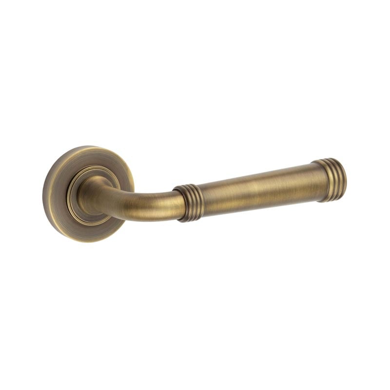 Burlington Highgate Door Handles On Plain Rose by Burlington By Frelan