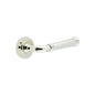 Burlington Highgate Door Handles On Plain Rose by Burlington By Frelan