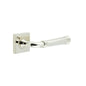 Burlington Highgate Door Handles On Square Plain Rose by Burlington By Frelan