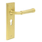 Burlington Highgate Door Handle Euro Backplate by Burlington By Frelan