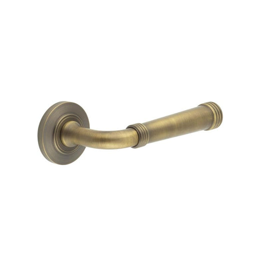 Burlington Highgate Door Handles On Chamfered Rose by Burlington By Frelan