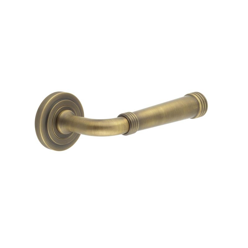 Burlington Highgate Door Handles On Stepped Rose by Burlington By Frelan