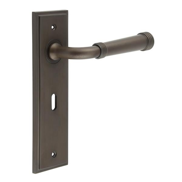 Burlington Highgate Door Handles Lock Backplate by Burlington By Frelan