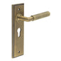 Burlington Piccadilly Door Handle Euro Backplate by Burlington By Frelan