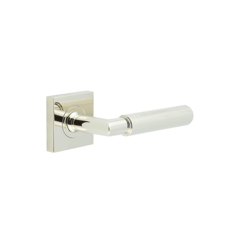 Burlington Piccadilly Door Handles On Square Plain Rose by Burlington By Frelan