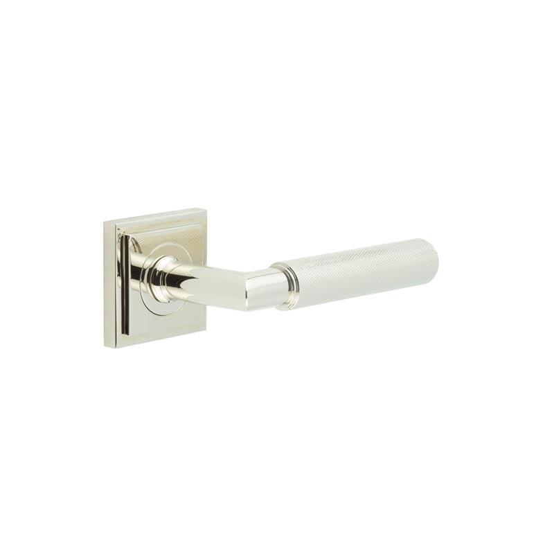 Burlington Piccadilly Door Handles On Square Stepped Rose by Burlington By Frelan