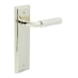 Burlington Piccadilly Door Handles Latch Backplate by Burlington By Frelan