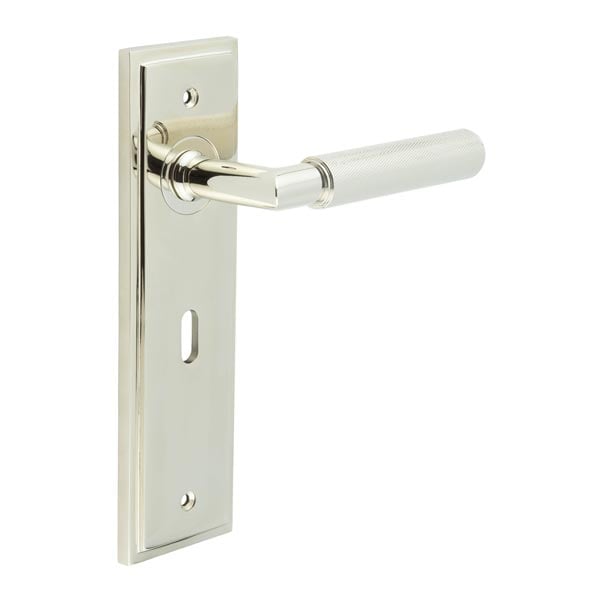 Burlington Piccadilly Door Handle Lock Backplate by Burlington By Frelan