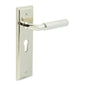 Burlington Piccadilly Door Handle Euro Backplate by Burlington By Frelan