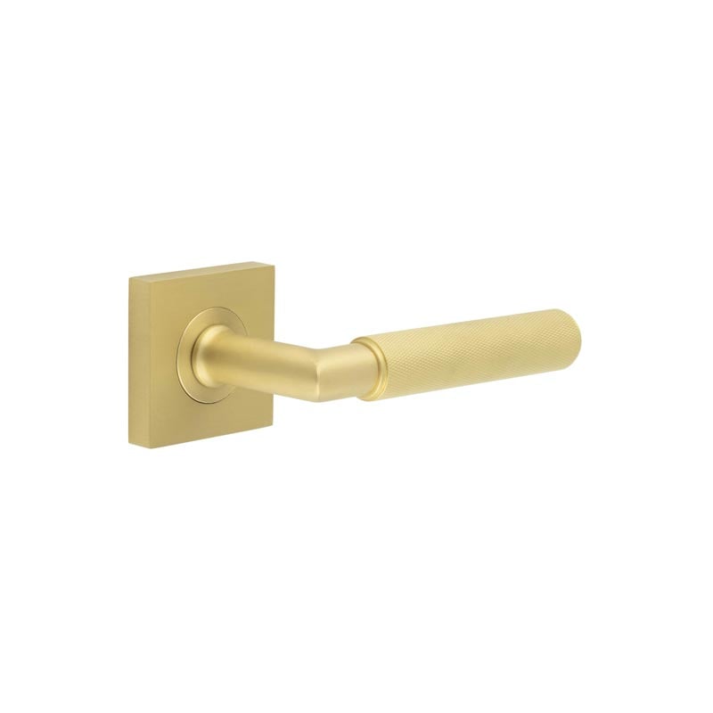 Burlington Piccadilly Door Handles On Square Plain Rose by Burlington By Frelan