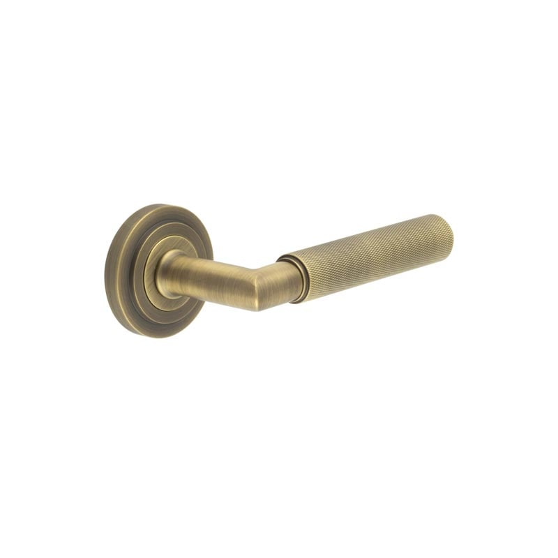 Burlington Piccadilly Door Handles On Stepped Rose by Burlington By Frelan