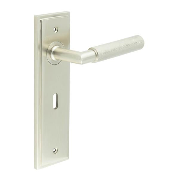 Burlington Piccadilly Door Handle Lock Backplate by Burlington By Frelan
