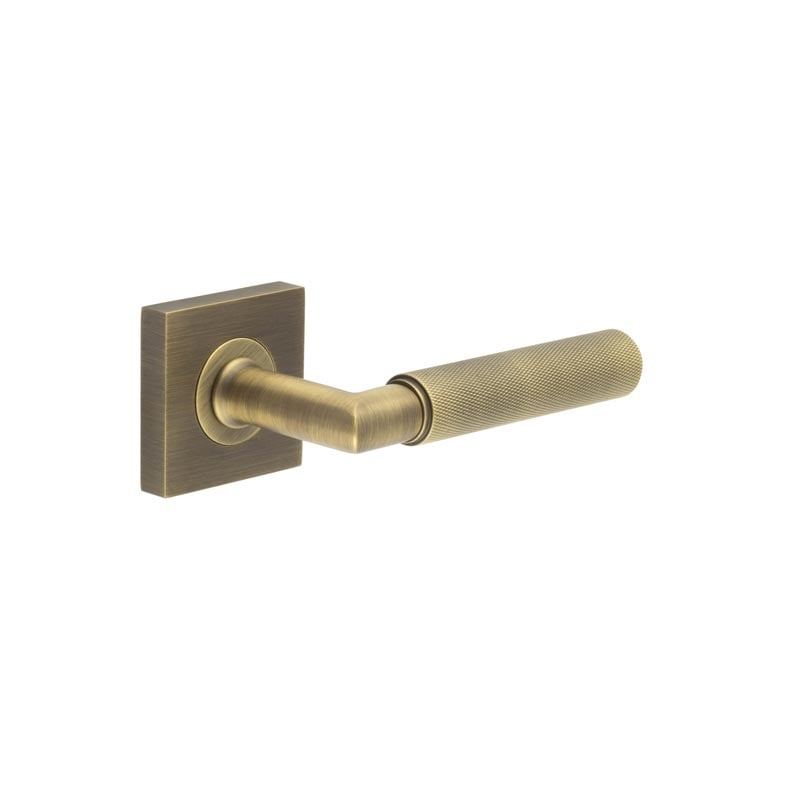 Burlington Piccadilly Door Handles On Square Plain Rose by Burlington By Frelan