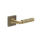 Burlington Piccadilly Door Handles On Square Plain Rose by Burlington By Frelan