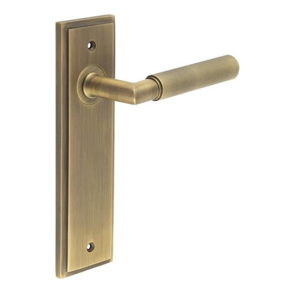 Burlington Piccadilly Door Handle Latch Backplate by Burlington By Frelan