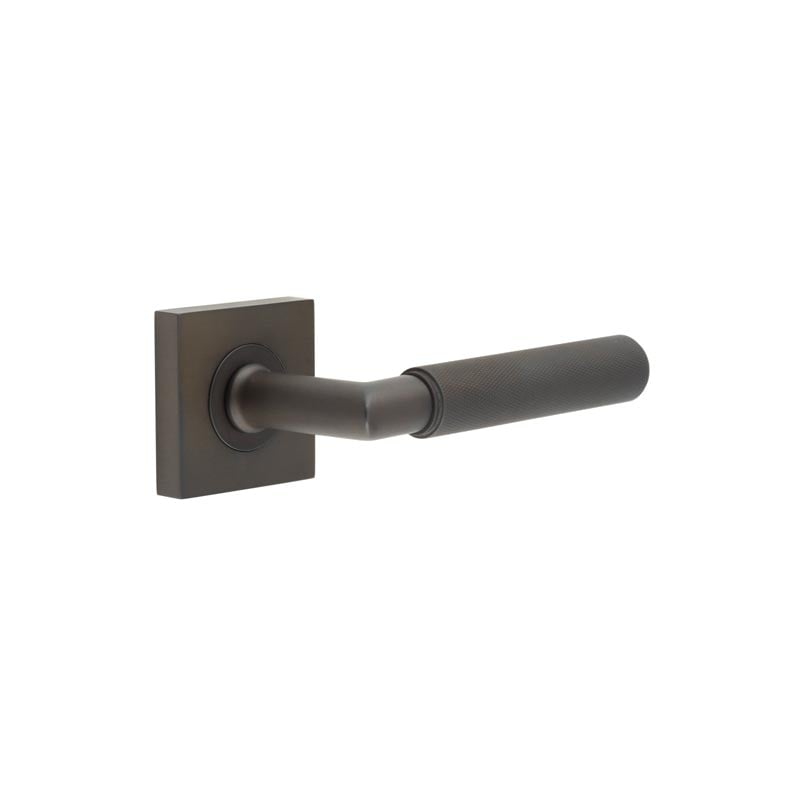 Burlington Piccadilly Door Handles On Square Plain Rose by Burlington By Frelan