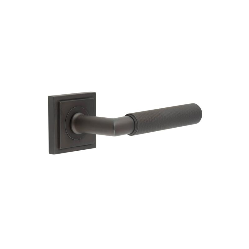 Burlington Piccadilly Door Handles On Square Stepped Rose by Burlington By Frelan