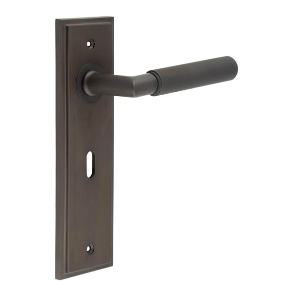 Burlington Piccadilly Door Handle Lock Backplate by Burlington By Frelan