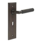 Burlington Piccadilly Door Handles Lock Backplate by Burlington By Frelan