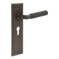 Burlington Piccadilly Door Handle Euro Backplate by Burlington By Frelan