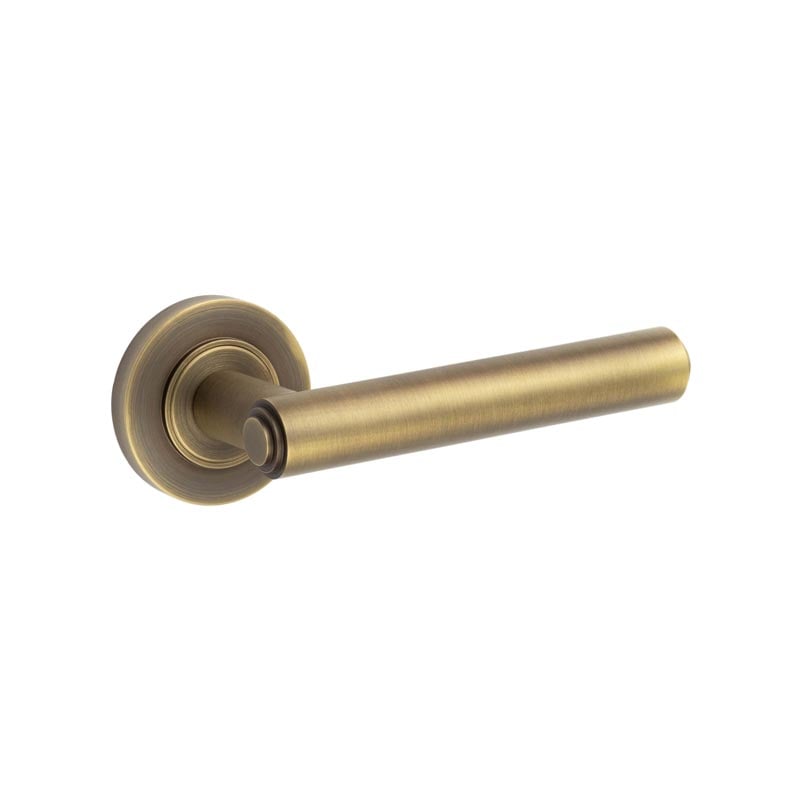 Burlington Richmond Door Handles On Plain Rose by Burlington By Frelan