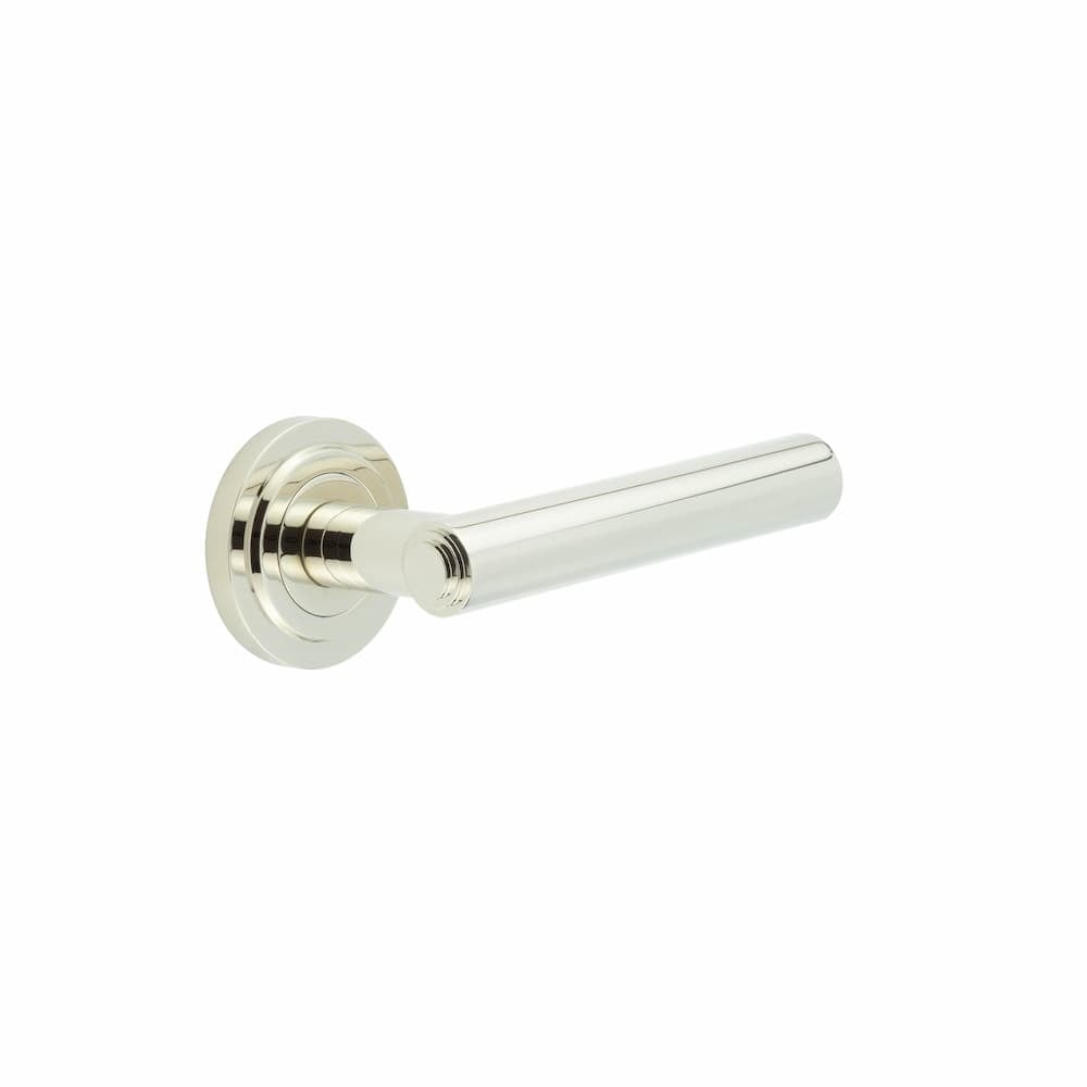 Burlington Richmond Door Handles On Stepped Rose by Burlington By Frelan