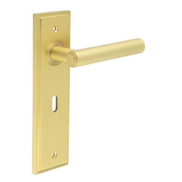 Burlington Richmond Door Handle Lock Backplate by Burlington By Frelan