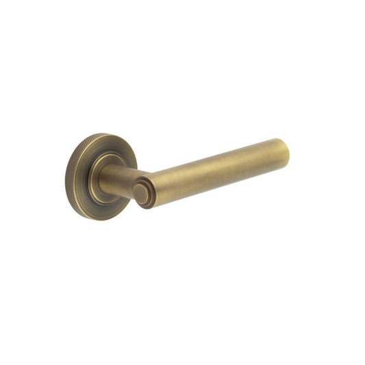 Burlington Richmond Door Handles On Knurled Rose by Burlington By Frelan