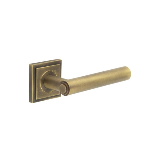 Burlington Richmond Door Handles On Square Stepped Rose by Burlington By Frelan