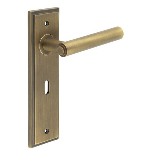Burlington Richmond Door Handles Lock Backplate by Burlington By Frelan