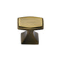 Deco Cabinet Knob by M Marcus - Heritage Brass