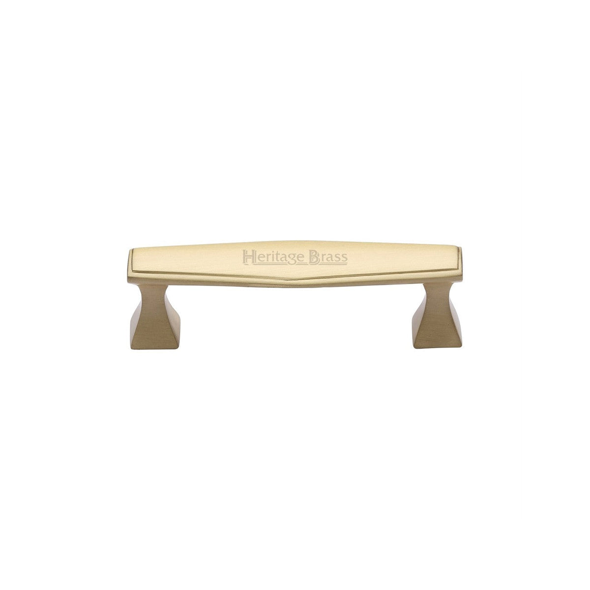 Deco Cabinet Pull Handle by M Marcus - Heritage Brass
