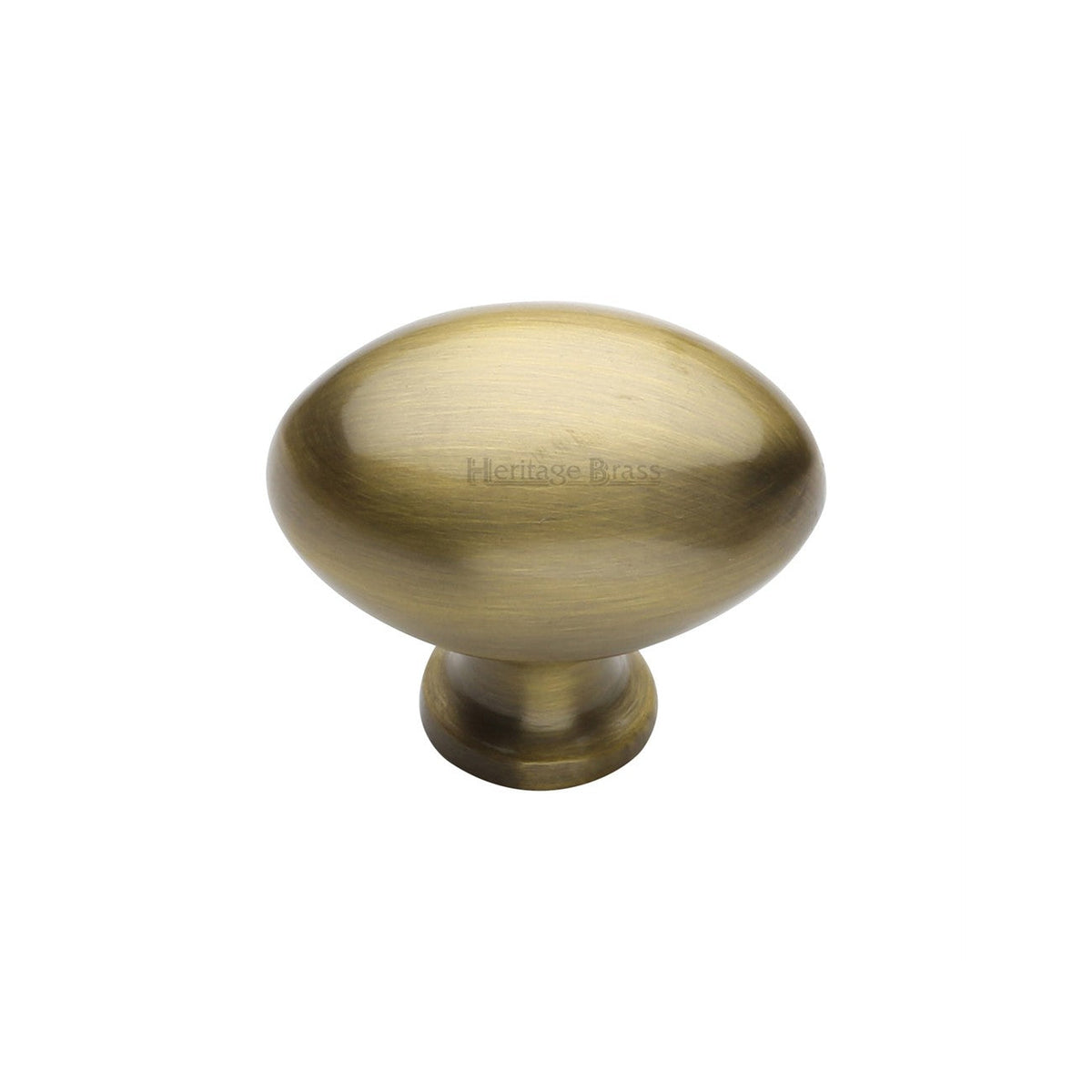 Victorian Oval Cabinet Knob by M Marcus - Heritage Brass